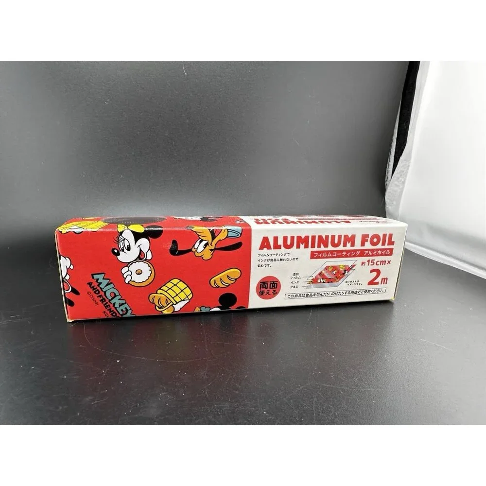 Japanese Disney‎ Mickey aluminum foil 15cm 2m From Japan Miniature NWT Red
